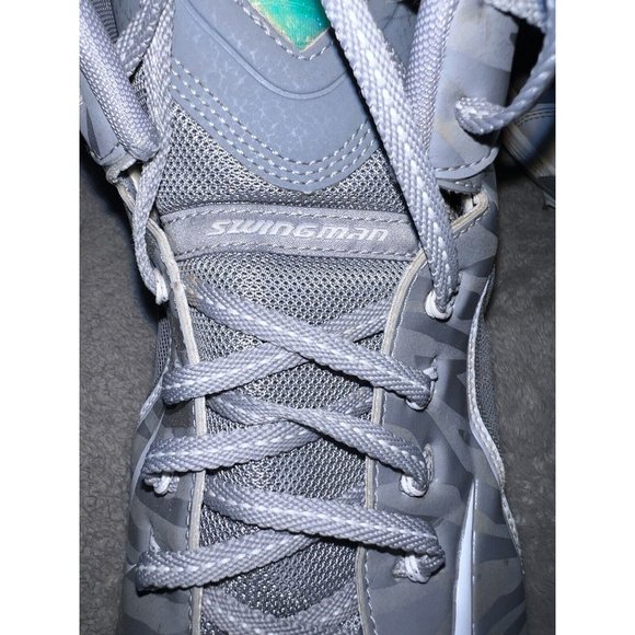 NIKE Swingman MVP 2 Mid Metal Baseball Cleats Gray/White 616258-011 Size 12 - Picture 10 of 12